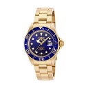 CrN^ rv INVICTA CBN^ v_Co[ Y jp 17058 Invicta Men's 17058 Pro Diver 18k Gold Ion-Plated Stainless Steel Watch