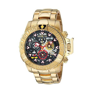 インビクタ INVICTA インヴィクタ 腕時計 ウォッチ 24504 ディズニー 限定 ミッキー メンズ 男性用 Invicta Men's Disney Limited Edition Analog-Quartz Watch with Stainless Steel Strap, Gold, 24 (Model: 24504)