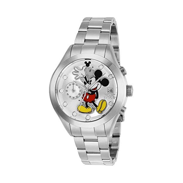 ディズニー インビクタ INVICTA インヴィクタ 腕時計 ウォッチ 27398 ディズニー 限定 ミッキー レディース 女性用 Invicta Women's Disney Limited Edition Quartz Watch with Stainless Steel Strap, Silver, 18 (Model: 27398)