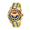 CrN^ INVICTA CBN^ rv EHb` 26839 _[E[} DCR~bNX fB[X p Invicta 26839 DC Comics Wonder Women Women's 39.5mm Gold-Tone Blue Dial Watch