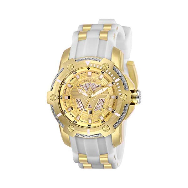 インビクタ INVICTA インヴィクタ 腕時計 ウォッチ 26835 ワンダーウーマン DCコミックス レディース 女性用 Invicta Women's DC Comics Stainless Steel Quartz Watch with Silicone Strap, White, 22 (Model: 26835)