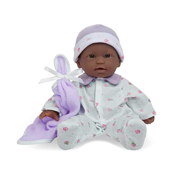 JCgCY xr[h[ Ԃl` ւ ܂܂ WF[V[gCY JC Toys JC Toys La Baby Boutique African American 11 inch Small Soft Body Baby Dollressed in Purple for Children 12 Months and older