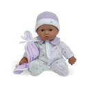 JCgCY xr[h[ Ԃl` ւ ܂܂ WF[V[gCY JC Toys La Baby Boutique Hispanic 11 inch Small Soft Body Baby Dollressed in Purple for Children 12 Months and older