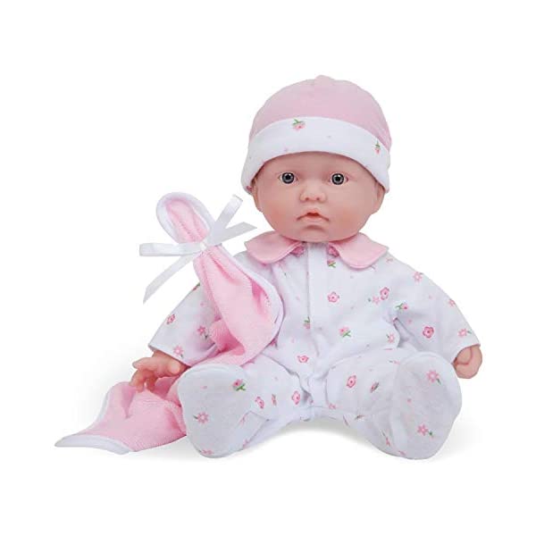 JCgCY xr[h[ Ԃl` ւ ܂܂ WF[V[gCY JC Toys Caucasian 11-inch Small Soft Body Baby Doll JC Toys - La Baby | Washable |Removable Pink Outfit w/ Hat & Blanket | For Children 12 Months +