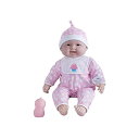 JCトイズ ベビードール 赤ちゃん人形 着せ替え おままごと ジェーシートイズ JC Toys JC Toys ‘Lots to Cuddle Babies’ 20-Inch Pink Soft Body Baby Dollnd Accessories Designed by Berenguer, Pink - caucasian