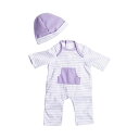 JCトイズ ベビードール 赤ちゃん人形 着せ替え おままごと ジェーシートイズ JC Toys JC Toys Purple Romper (up to 11") (CLO13107Purple)