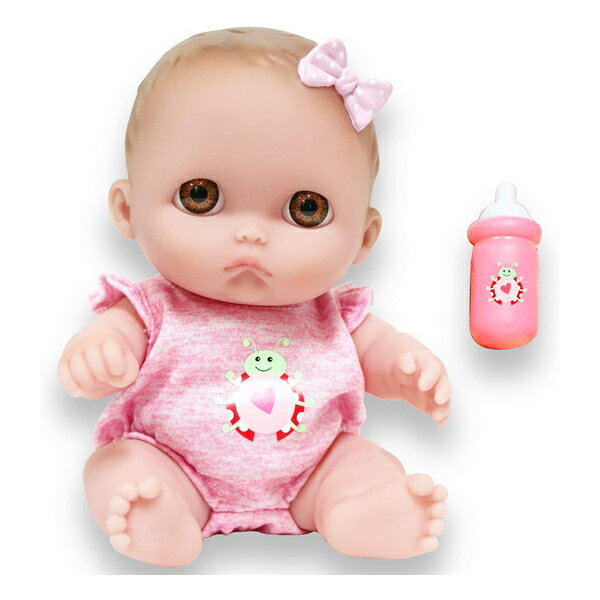 JCトイズ ベビードール 赤ちゃん人形 着せ替え おままごと ジェーシートイズ JC Toys Lil Cutesies 8.5 All Vinyl Baby Doll Posable and Washable Removable Outfit Mimi - Brown Eyes JC Toys Ages 2