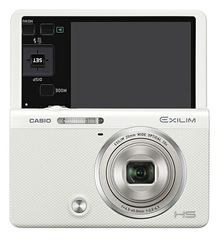 CASIO デジタルカメラ EXILIM EX-ZR70WE 「自分撮りチルト液晶」 「メイクアップ&セルフィーアート」 EX-ZR70-WE ホワイト