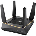 ASUS WiFi 6 (802.11ax) 4804+867+400Mbps トライバンド・ax両対応 Wi-Fi 無線ルーター RT-AX92U (利用目安環境 最大72台/3階建・4LDK)