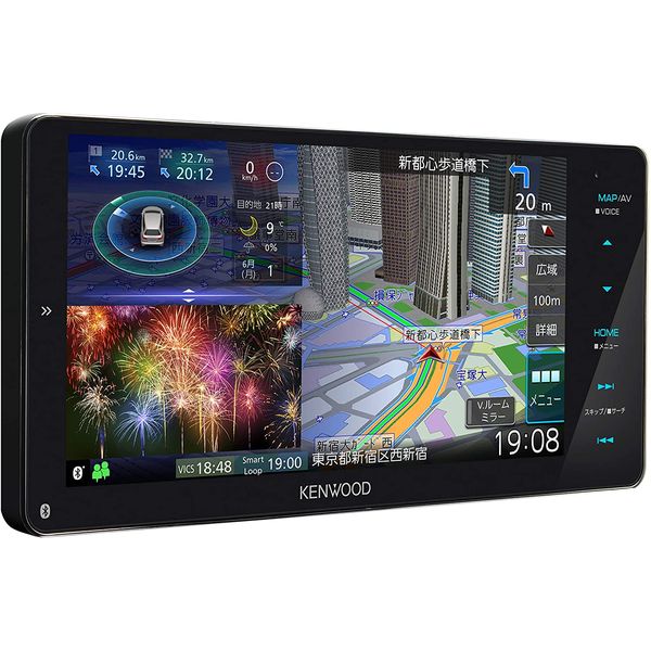 ケンウッド カーナビ 彩速ナビ 7型 MDV-M807HDW 専用ドラレコ連携 無料地図更新/フルセグ/Bluetooth/Wi-Fi/Android&iPhone対応/DVD/SD/USB/HDMI/ハイレゾ/VICS/タッチパネル/HDパネル