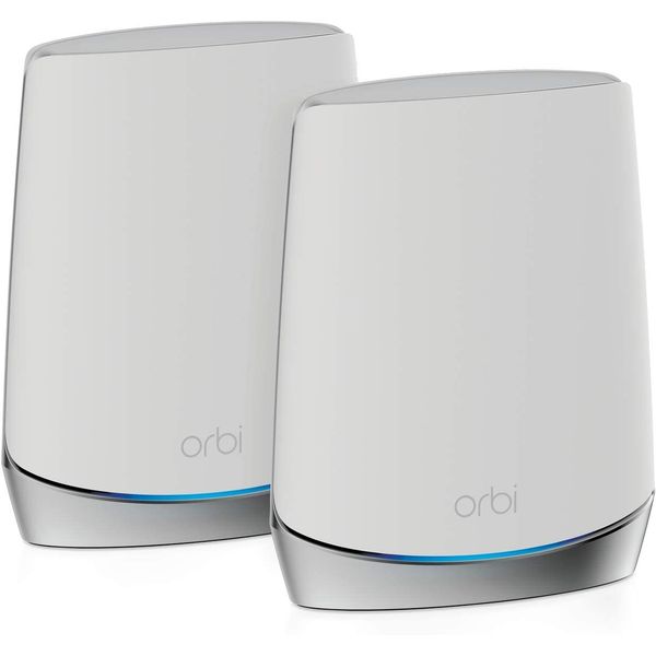 送料無料 即納 NETGEAR メッシュWiFi 無線LANルーター 2台セット Orbi Wi-Fi6 Mini 速度 AX4200 トライバンド RBK752 (ルータ—+サテライト)