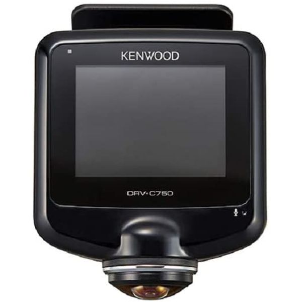 送料無料 即納 KENWOOD ケンウッド DRV-C750 前後左右360度撮影対応ドライブレコーダー GPS 駐車監視録画対応 シガープラグコード(3.5m)付属 microSDHCカード付属(32GB)