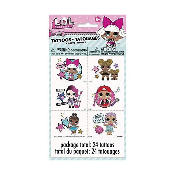 LOLTvCY ObY tBMA h[ l` LOL Surprise! Tattoo Sheets [4 Per Package]