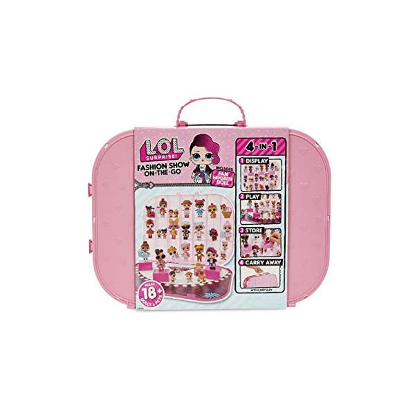 LOLサプライズ おもちゃ グッズ フィギュア 人形 ファッションドール L.O.L. Surprise Fashion Show On-The-Go Storage/Playset with Doll Included Light Pink