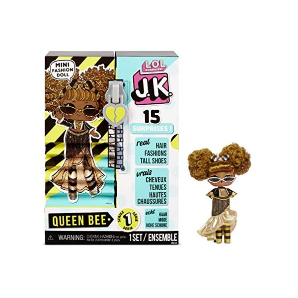 LOLサプライズ おもちゃ グッズ フィギュア 人形 ファッションドール L.O.L. Surprise! JK Queen Bee Mini Fashion ...