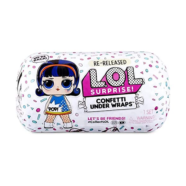 楽天i-selectionLOLサプライズ おもちゃ グッズ フィギュア 人形 ファッションドール L.O.L. Surprise! Confetti Under Wraps Doll with 15 Surprises & Exclusive Doll Collectible and Accessories, for Ages 6 and Up | Surprise Pop of Confetti in Every Capsule Surprise