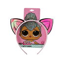 LOLサプライズ ヘアバンド おもちゃ グッズ フィギュア 人形 ファッションドール LOL Surprise Kitty Queen Glitterati Club Pink Vinyl Flexible Headband w/ 2 Glossy Cat Ears Character Hair Accessory Durable Headpiece for Little Girls / Teens