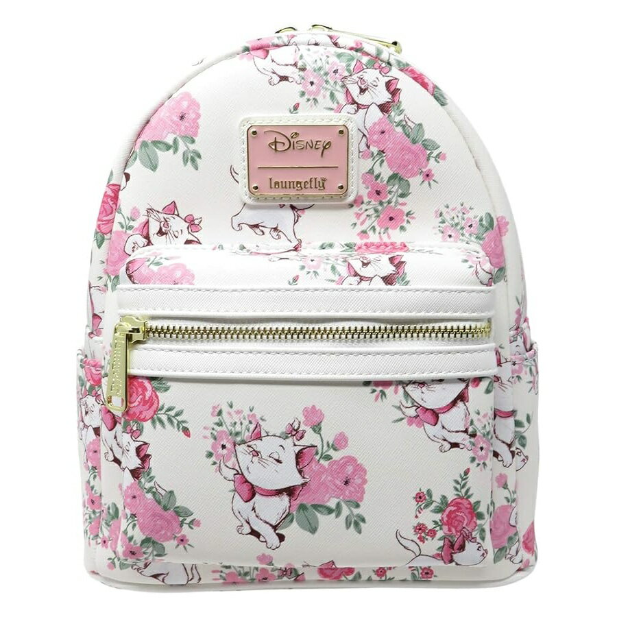 Rakuten - ラウンジフライ ディズニー アリストキャッツ マリー フローラル 総柄 ミニ バックパック WDBK0335 Loungefly Disney The Aristocats Marie Floral Allover-Print Mini Backpack WDBK0335