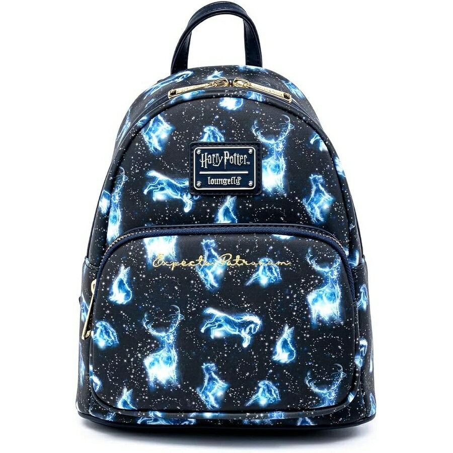 Loungefly ハリー ポッター エクスペクト パトロナス オールオーバー プリント レディース ダブルストラップ ショルダーバッグ 財布 Loungefly Harry Potter Expecto Patronus All Over Print Womens Double Strap Shoulder Bag Purse