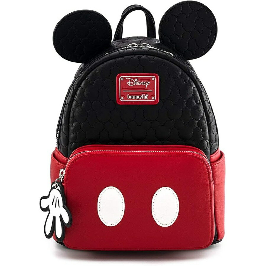 Rakuten - Loungefly ディズニー ミッキーマウス キルティング コスプレ ミニ バックパック Loungefly Disney Mickey Mouse Quilted Cosplay Mini Backpack