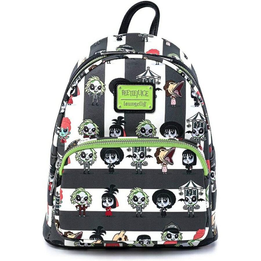 Loungefly Beetlejuice Chibi All Over Print Women's Double Strap Shoulder Bag Purse