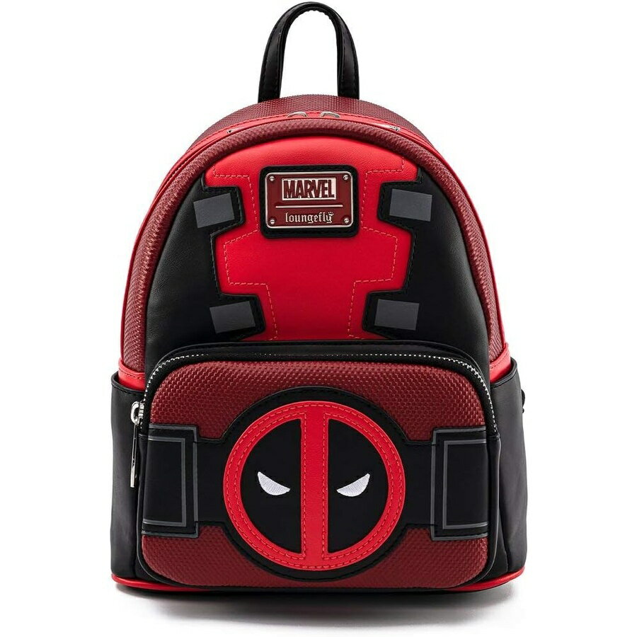 Loungefly デッドプール メルク 口付き コスプレ レディース ダブルストラップ ショルダーバッグ 財布 Loungefly Deadpool Merc with a Mouth Cosplay Womens Double Strap Shoulder Bag Purse