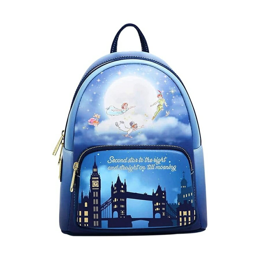 Loungefly ディズニー ピーターパン セカンド スター グロー レディース ダブルストラップ ショルダーバッグ 財布 Loungefly Disney Peter Pan Second Star Glow Womens Double Strap Shoulder Bag Purse