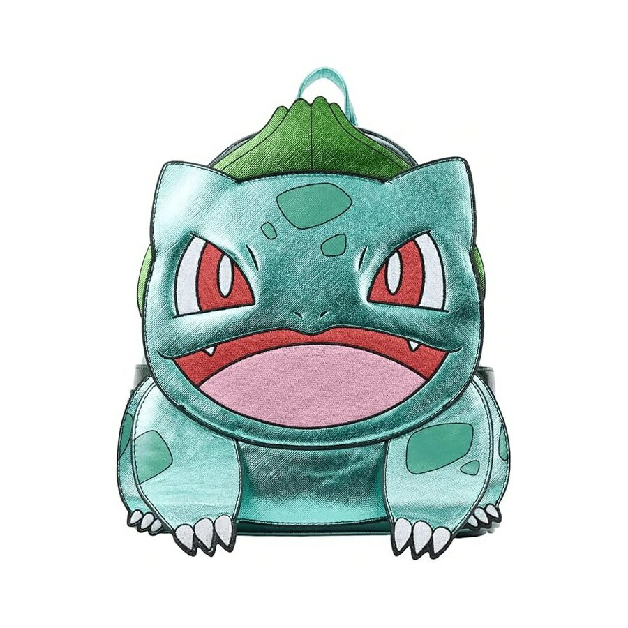 Loungefly ポケモン メタリック フシギダネ レディース ダブルストラップ ショルダーバッグ 財布 Loungefly Pokemon Metallic Bulbasaur Womens Double Strap Shoulder Bag Purse