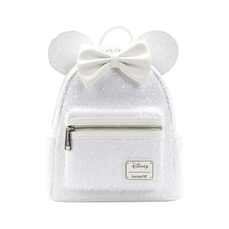 Loungefly Disney Minnie Mouse Sequin Wedding Women's Double Strap Shoulder Bag Purse