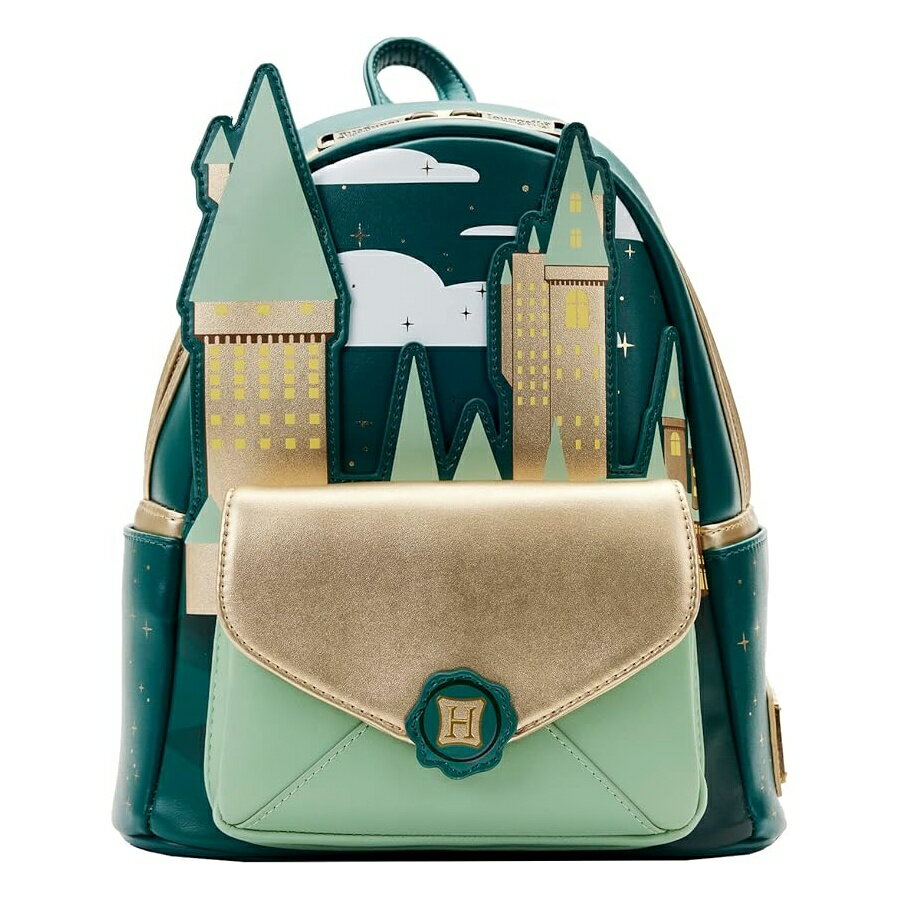 ラウンジフライ ハリー・ポッター ゴールデン ホグワーツ ミニ バックパック スタンダード Loungefly Harry Potter Golden Hogwarts Mini Backpack Standard