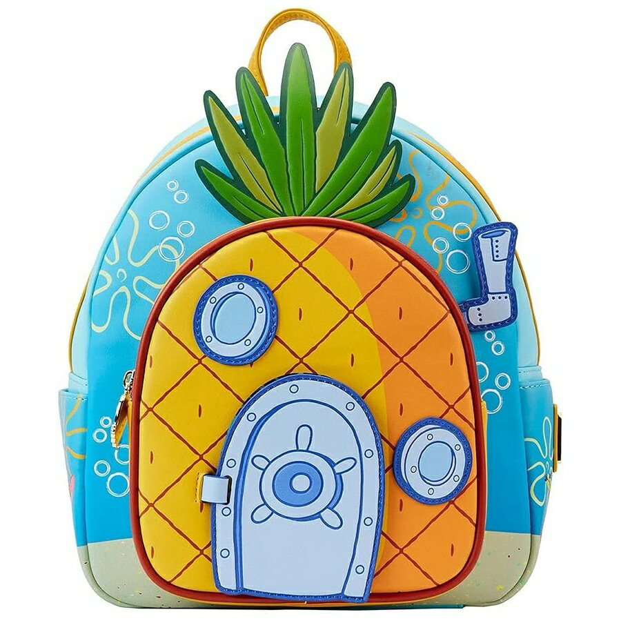 ラウンジフライ: ニコロデオン スポンジボブ スクエアパンツ パイナップル ハウス ミニ バックパック 機密 Loungefly: Nickelodeon Spongebob Squarepants Pineapple House Mini Backpack Confidential
