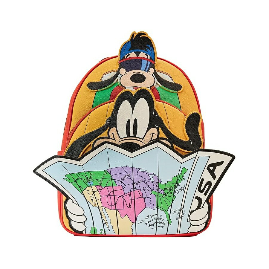 Rakuten - ラウンジフライ ディズニー グーフィー ムービー ロード トリップ スタンダード バックパック Loungefly Disney A Goofy Movie Road Trip Standard Backpack