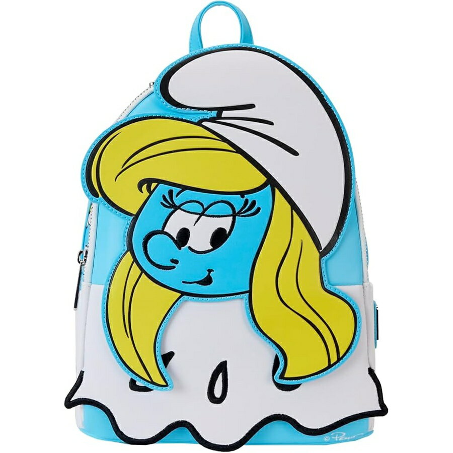 Loungefly LAFIG スマーフ スマーフェット コスプレ ミニ バックパック Loungefly LAFIG Smurfs Smurfette Cosplay Mini Backpack