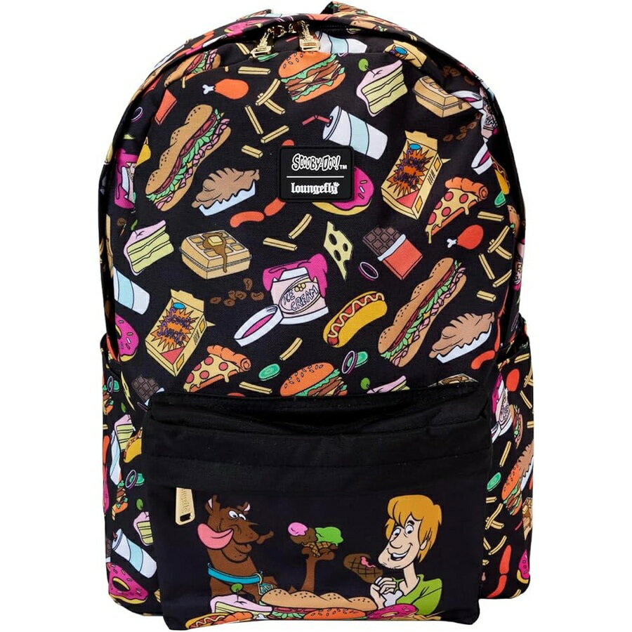 Rakuten - ラウンジフライ スクービードゥー スナック オールオーバー プリント ナイロン フルサイズ バックパック Loungefly Scooby-Doo Snacks All-Over Print Nylon Full-Size Backpack