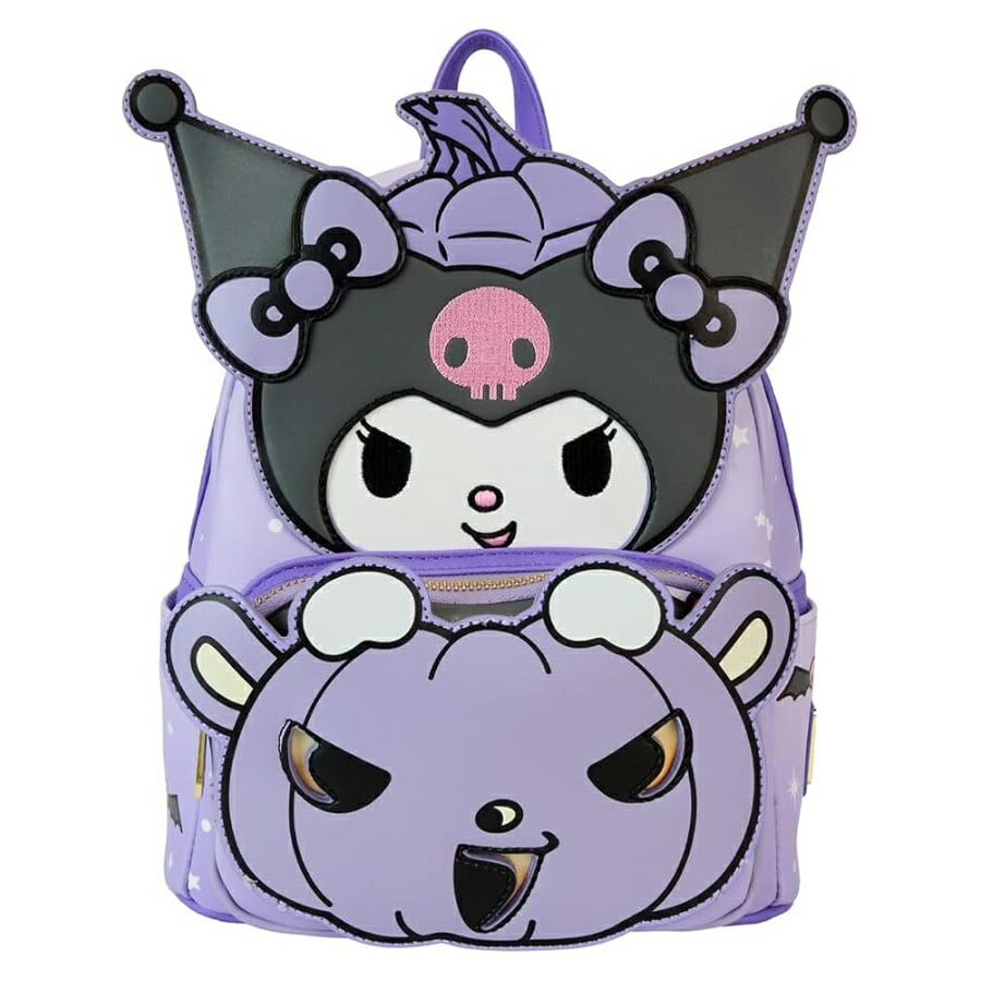 Rakuten - ラウンジフライ サンリオ クロミ パンプキングロウ ミニリュック Loungefly Sanrio Kuromi Pumpkin Glow Mini Backpack