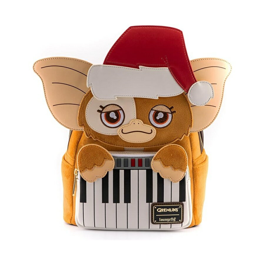 Loungefly グレムリン ギズモ ホリデー コスプレ バックパック 取り外し可能な帽子付き Loungefly Gremlins Gizmo Holiday Cosplay Backpack with Removable Hat