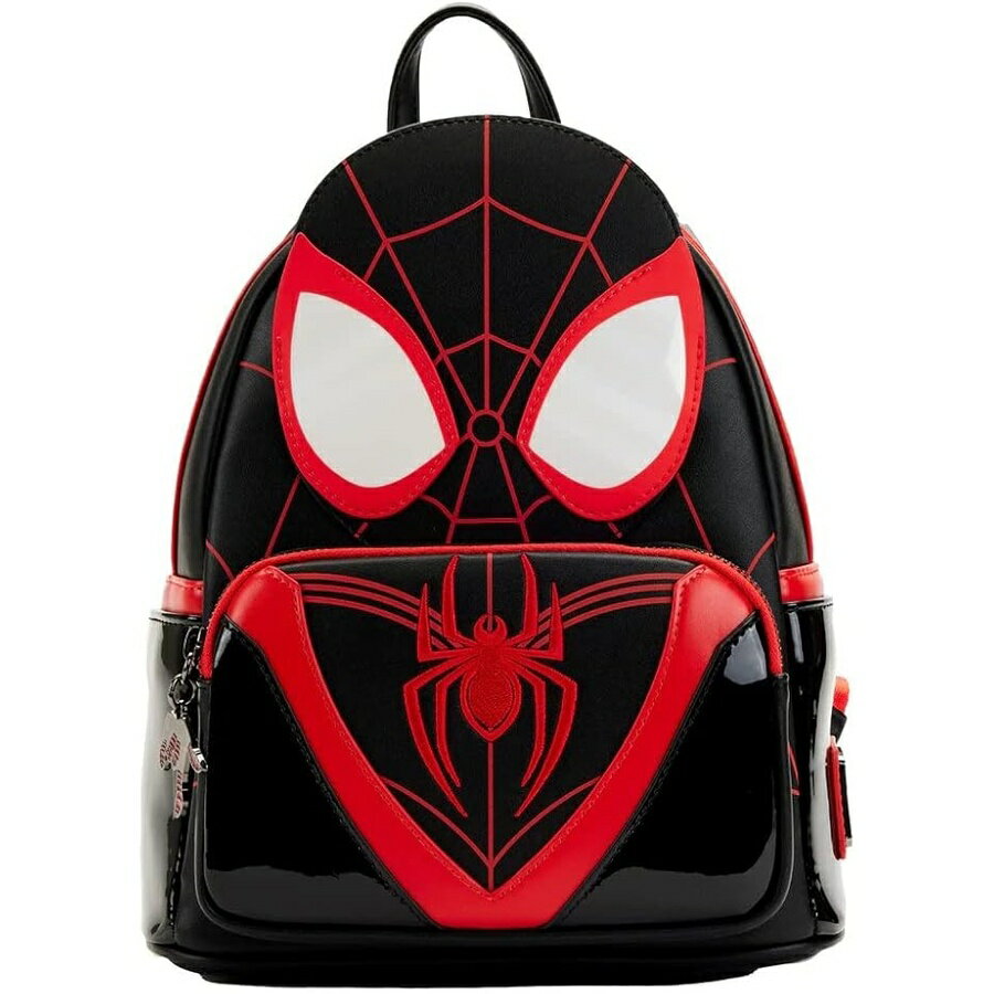 Loungefly マーベル マイルズ モラレス コスプレ レディース ダブルストラップ ショルダーバッグ 財布 Loungefly Marvel Miles Morales Cosplay Womens Double Strap Shoulder Bag Purse