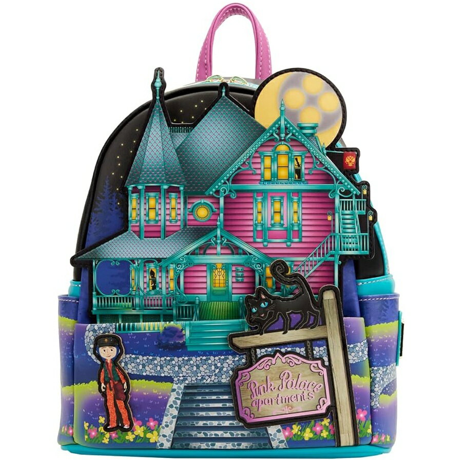Loungefly コラライン ライカ ハウス レディース ダブルストラップ ショルダーバッグ 財布 Loungefly Coraline Laika House Womens Double Strap Shoulder Bag Purse