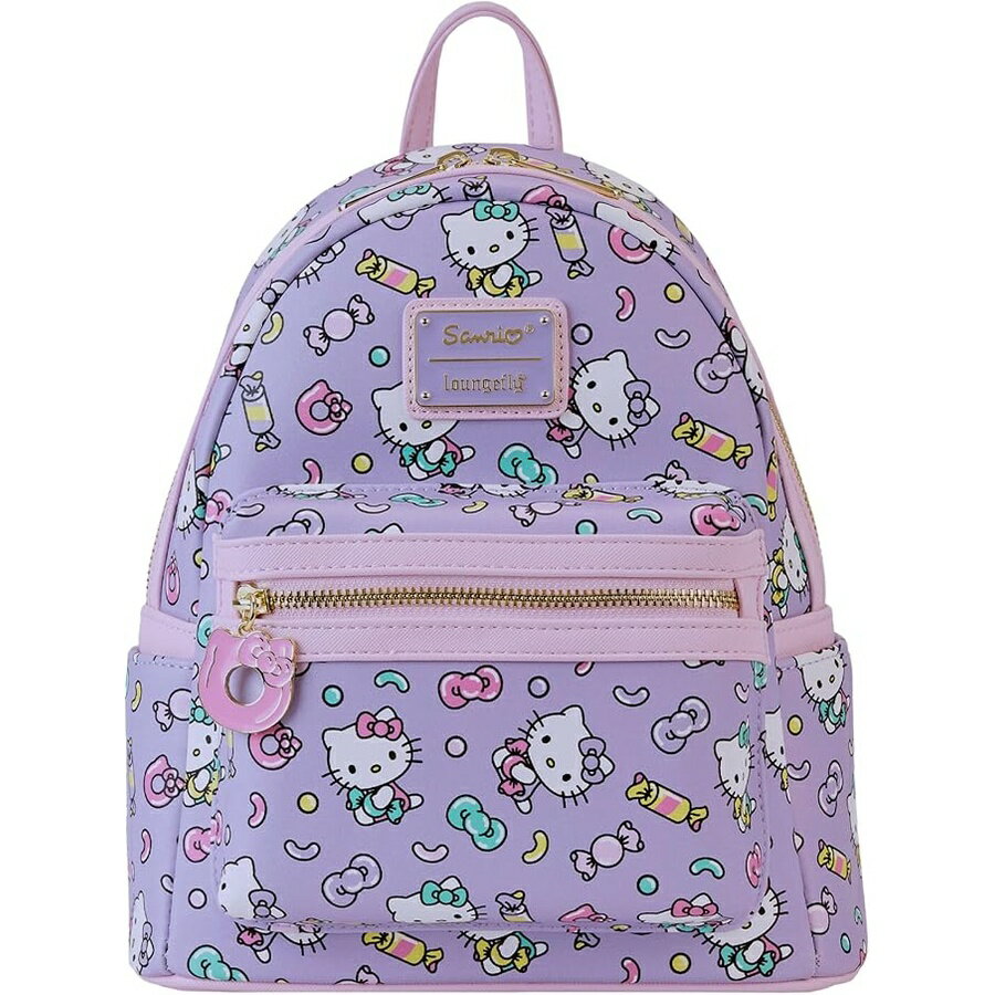 ラウンジフライ サンリオ ハローキティ スイーツ 総柄 ダブルストラップ ショルダーバッグ Loungefly Sanrio Hello Kitty Sweets All-Over-Print Double Strap Shoulder Bag