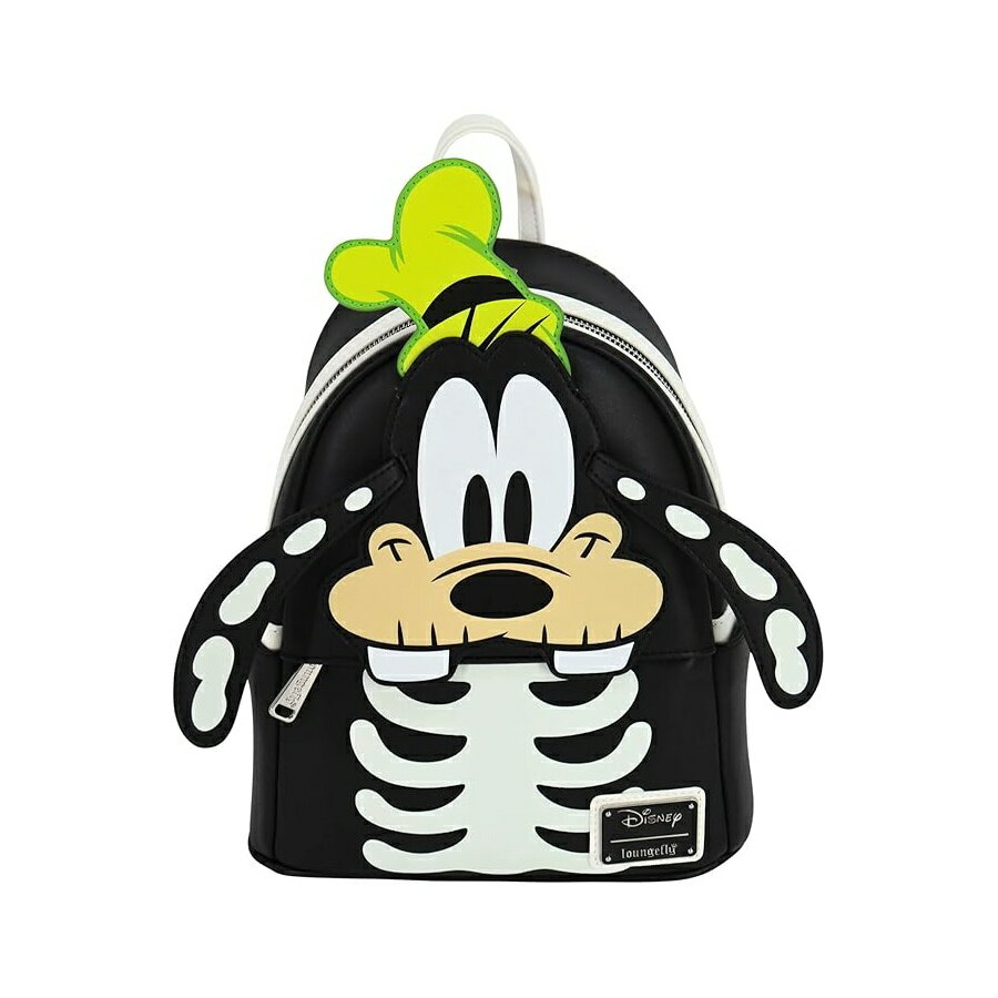 乐天商城 - Loungefly グーフィー スケルトン 蓄光 コスプレ ダブルストラップ ショルダーバッグ Loungefly Goofy Skeleton Glow-In-The-Dark Cosplay Double Strap Shoulder Bag