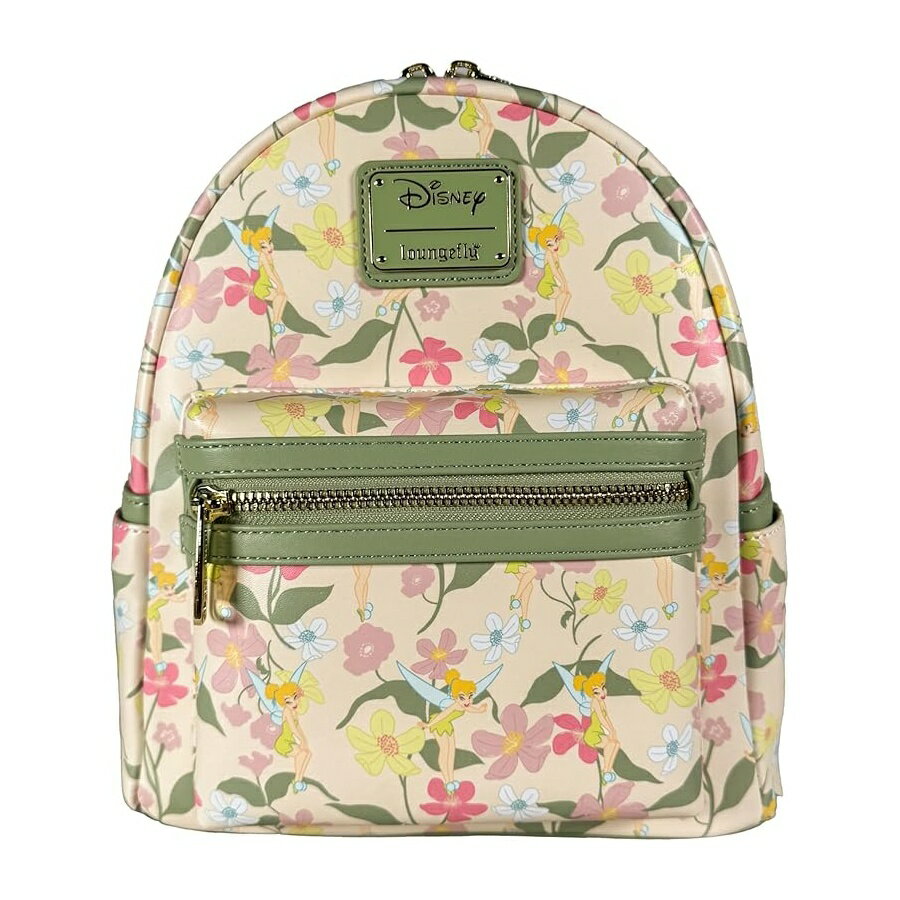 Loungefly Disney Peter Pan Tinkerbell Floral Women's Double Strap Shoulder Bag Purse