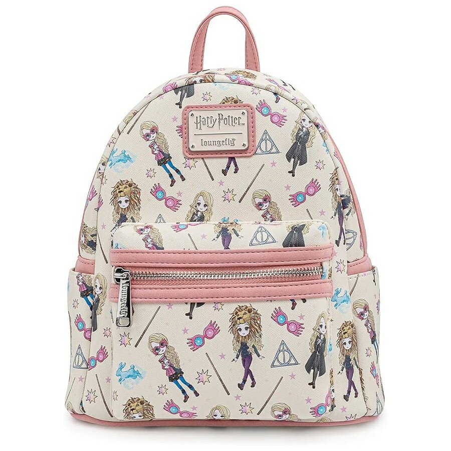 Loungefly ハリー・ポッター ルナ・ラブグッド オールオーバー プリント レディース ダブルストラップ ショルダーバッグ 財布 Loungefly Harry Potter Luna Lovegood All Over Print Womens Double Strap Shoulder Bag Purse