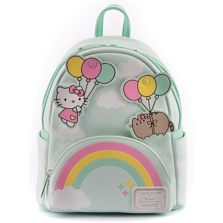Loungefly Hello Kitty Balloons and Rainbow Women's Double Strap Shoulder Bag Purse