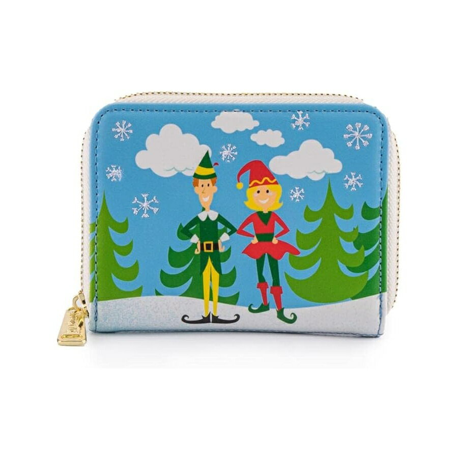 Loungefly エルフ バディ & フレンズ ジップ アラウンド ウォレット クリスマス コスプレ かわいい財布 Loungefly Elf Buddy & Friends Zip Around Wallet- Christmas Cosplay Cute Wallets