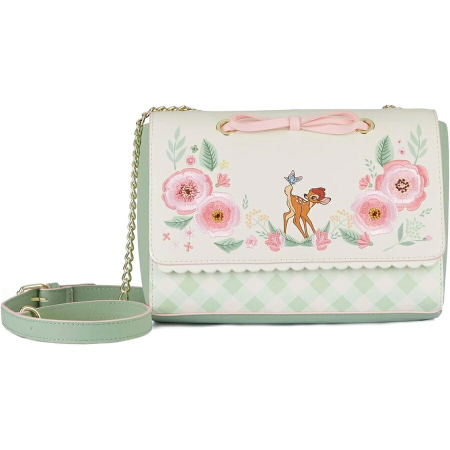 ラウンジフライ ディズニー バンビ スプリングタイム ギンガム クロスボディ Loungefly Disney Bambi Springtime Gingham Crossbody