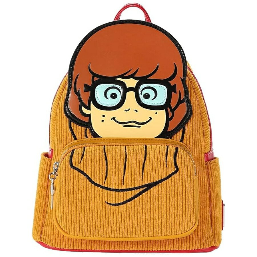 乐天商城 - Loungefly スクービードゥー ヴェルマ コスプレ ダブルストラップ ショルダーバッグ Loungefly Scooby Doo Velma Cosplay Double Strap Shoulder Bag