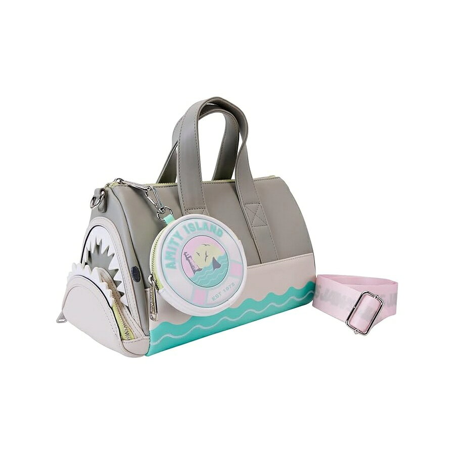 他の ラウンジフライ はこちら Loungefly Jaws Crossbody Bag with Coin Bagラウンジフライ ジョーズ クロスボディバッグ コインバッグ付き発送までの目安5〜15日　営業日以内に発送※12月、連休等は物流が混雑し、遅延する場合がございます。予めご了承ください。 商　品　情　報 メーカー Loungefly 商品名（英語） Loungefly Jaws Crossbody Bag with Coin Bag 商品名（翻訳） ラウンジフライ ジョーズ クロスボディバッグ コインバッグ付き 商品詳細 ・100% ポリウレタン・輸入品・Loungefly 2025年3月カタログ アイテム90 ※メーカーより頂いた商品説明を翻訳しております。翻訳による差異はご了承ください。 ◆ 様々なギフトシーンにぴったりの商品を豊富に取り揃えております ◆ プレゼント　ギフト　クリスマス　母の日　父の日　記念日　誕生日　お誕生日　誕生日プレゼント　敬老の日　記念品　結婚記念日　メモリアルギフト　お祝い　出産祝い　結婚式　結婚祝い　御祝　披露宴　引き出物　引出物　ウェディングギフト　ブライダルギフト　景品　賞品　コンペ景品　ゴルフコンペ　粗品　お中元　御中元　お歳暮　御歳暮　残暑見舞い　引越し　引っ越し祝い　引越し祝い　贈答品　入園祝い　入学祝い　卒業祝い　成人式　就職祝い　昇進祝い　定年退職記念　還暦祝い　卒業記念品　内祝　お返し　お礼　御礼　お祝い返し