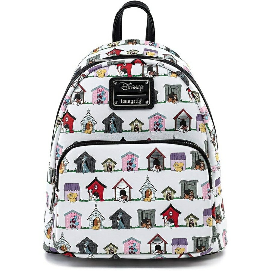 Loungefly Disney Dog Houses Faux Leather Women's Double Strap Shoulder Bag Purse