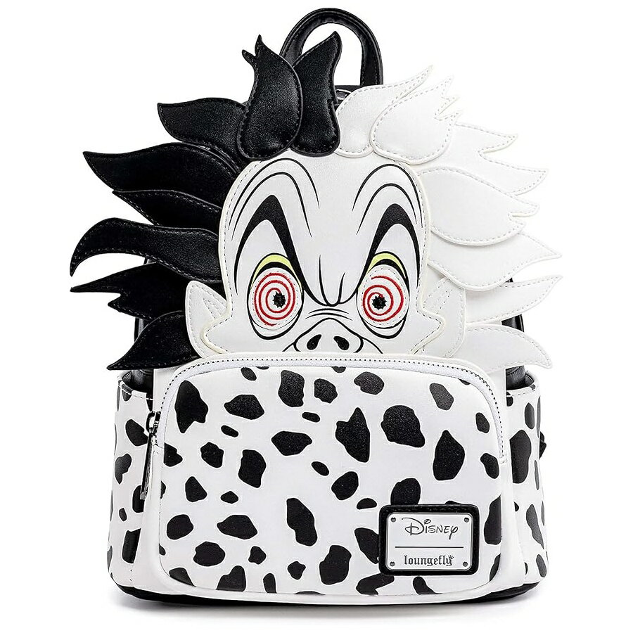 Loungefly Disney Villains Cruella De Vil Spots Cosplay Women's Double Strap Shoulder Bag Purse