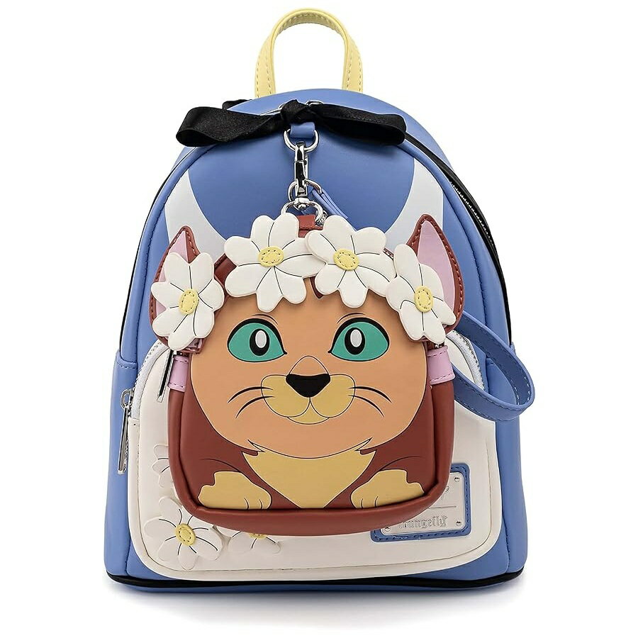 Loungefly Disney Alice in Wonderland Cosplay Women's Double Strap Shoulder Bag Purse with Detachable Wristlet